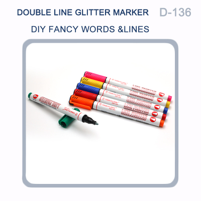 Double Line Pen Outline Pen Silver Pen Gold Chalk Bright Silver Pen Drawing Pen Flash Pen Fluorescent Pen