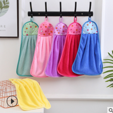 hand towel coral velvet scouring pad.