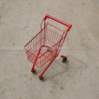 Children's supermarket shopping cart baby walker four-wheeled trolley can be used as a storage box.