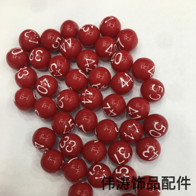 Factory Direct Sales Acrylic Non-Porous Digital Game Foreign Trade Cross-Border Hot Selling Dice