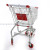 shopping cart supermarket shopping trolley type 80-litre trolley pu wheel