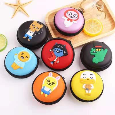 Cartoon Silicone Mini Coin Purse PVC Coin Bag Creative Earphone Key Case Cute Zero Bag Customization