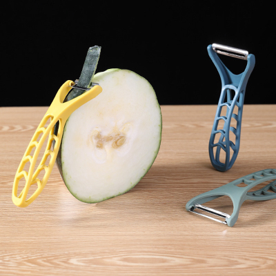 Simple Hollow Stainless Steel Blades Melon/Fruit Peeler