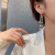 European and American Pearls Tassel Ear Clip Internet Celebrity All-Match Refined Long Earrings Geometric Simple Personality Trendy Earrings for Women