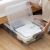 Large Home Bed Bottom Storage Box Thickened Nordic Transparent Bed Bottom Storage Cabinet Daily with Wheels Stackable Storage Box