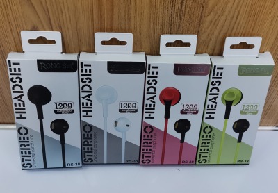 RS-38 Heavy Bass Metal Sports Wired Earphone, Suitable for Call MP3 Sports Headset