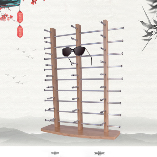 direct supply three rows of wooden textured glasses display rack sunglasses storage rack sunglasses optical glasses display shelf shelf