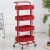 Plastic steel storage rack cart kitchen storage rack removable wheel finishing storage rack beauty salon cart