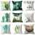 Cross-Border Ins Pillow Cover Simple Green Plant Office Sofas Waist Pillow Nordic Cushions Amazon Factory Customization