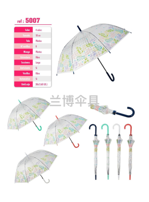 Factory Direct Supply New Eva 3D Full Printing Straight Umbrella Adult Umbrella Environmental Umbrella