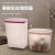 Drop-Resistant Durable Fruit Powder Box Thick Plastic Seal Box Milk Tea Square Bucket Transparent Coffee Bean Can Square Bucket Large and Small