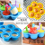 7-Hole Silica Gel Complementary Food Box Silicone with Lid Ice Tray Children Ice Sucker Ice Lollipop Mould Steam Eggs Ice-Cream Mould