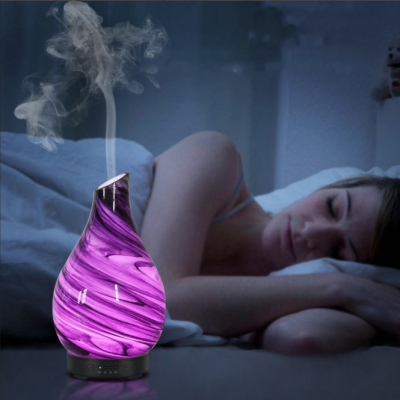 140 Ml.3d Glass Colorful Aroma Diffuser · Humidifier