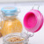 Irregular Glass Storage Organizer Sealed Jar Color Buckle Lid Cereals Snack Spice Jar