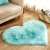 Wool-like Heart-Shaped Carpet Plush Cushion Living Room Coffee Table Pad Love Door Floor Mat Bedroom Door Woollen Pad