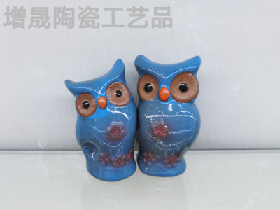 Owl Decoration Glaze Kiln Ceramic Crafts Ornaments