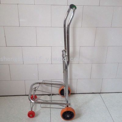 baggage Folding trolley shopping trolley heavy - handed trailer convenient and stable shopping pull luggage truck 