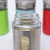 Rotating Metal Cover Glass Condiment Bottle Double Layer Leather Shell Sealed Cans Seasoning Bottle Salt Jar Kitchen Glass Jar