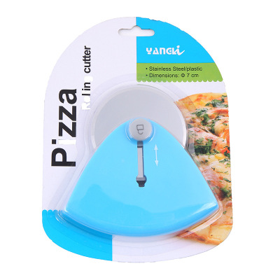 Kitchen Household round Cake Cut Knife Baking Tool Food Grade Stainless Steel Pizza Cut Retractable Safer