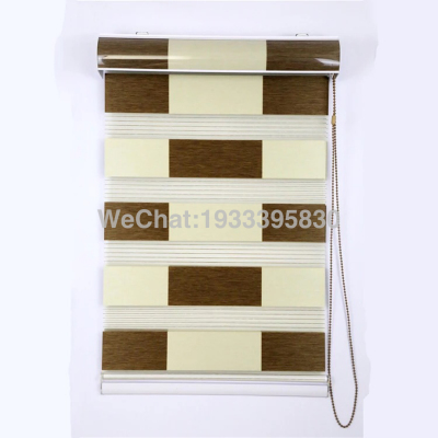 Two-Color Square Curtain Roller Shutter Curtain Soft Gauze Curtain Factory Wholesale