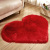 Wool-like Heart-Shaped Carpet Plush Cushion Living Room Coffee Table Pad Love Door Floor Mat Bedroom Door Woollen Pad
