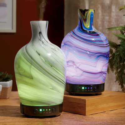 140 Ml.3d Glass Colorful Aroma Diffuser · Humidifier