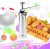 Aluminum Alloy Household Cookie Machine Baking Tool DIY Mold 20 Pieces Cookie Cutter Modeling Mold Decorating Nozzle