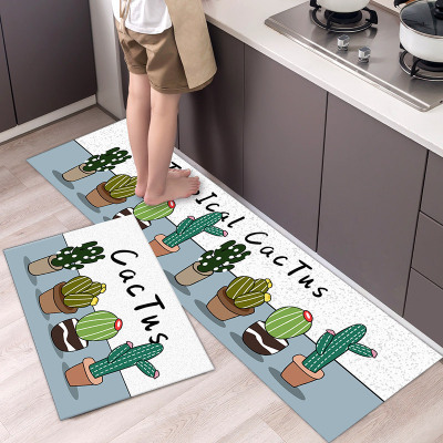 Exclusive for Cross-Border Floor Mat Kitchen Carpet Floor Mat Simple Modern Bathroom Entrance Household Long Mat Wholesale