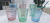 New Glass Water Cup Glass Straw Cup Glass Hammer Pattern Straw Cup Primary Color Glass Water Cup