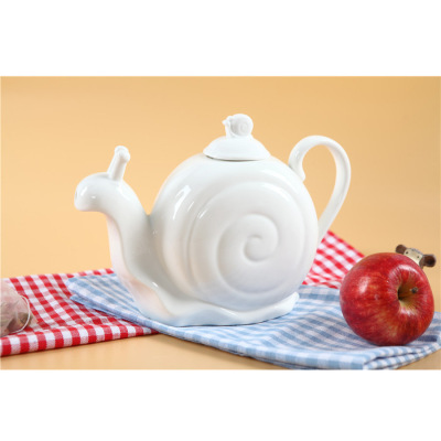 DIY Creative Snail Teapot High Temperature Ceramic Tea Set Chaozhou Ceramic Creative New