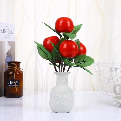 factory direct supply 5 artificial foam fruit bouquet red apple orange 7 lemon