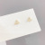 Korean Style Popular Sterling Silver Needle Small Ear Studs One Card Three Pairs Set Combination Zircon Anti-Allergy Online Influencer Earrings Women