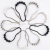 Ruiyi Supply 304 Stainless Steel String Plastic Beads Gourd Hook Beaded Suspender Buckles, Gourd Hook