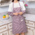 New Kitchen Household Cleaning Cooking Apron Waterproof Oil-Proof Oversleeve Half Bib Set Extra Thick Band Sleeves