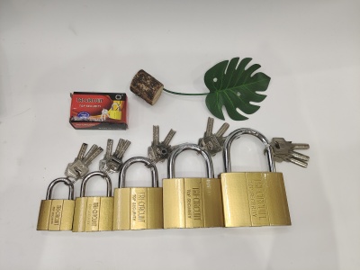 Atomic Imitation Copper Lock Iron Padlock Iron Locks Warehouse Lock