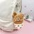Cute Dinosaur Bear Milky Tea Cup Plush Pendant Ins Cute Trending Creative Keychain Girl Bag Ornaments