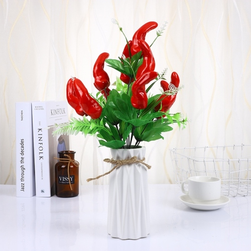 factory direct supply wholesale simulation red fruit apple orange peach pepper foam simulation fruit bouquet