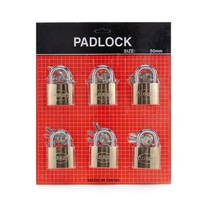 Titanium Lock Electroplating Lock Electroplating Titanium Lock One-Word Titanium Lock Iron Padlock Padlock Lock Factory Direct Batch Large