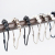 Ruiyi Supply 304 Stainless Steel String Iron Bead Gourd Hook Beaded Suspender Buckles, Gourd Hook