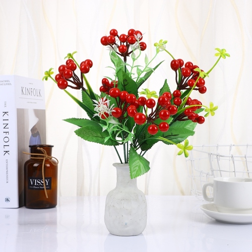 factory direct supply simulation red fruit apple orange rich fruit flower pepper crafts