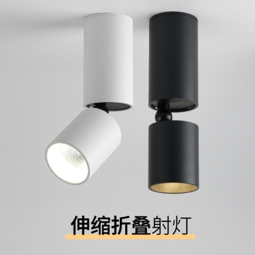 New LED Surface Mounted Spotlight Nordic Living Room Ceiling Universal Turn Downlight surface Mounted Track Light