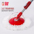 Liao Double Drive Rotating Mop Cyclone Barrel Microfiber Hand-Free Stainless Steel Basket Telescopic Rod Mop