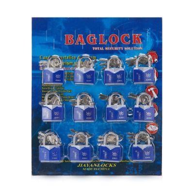 Colorful Plastic Rhombus Lock Iron Padlock Open Key Outdoor Lock Factory Wholesale Suction Card Direct Wholesale