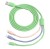 Fast Charge Three-in-One Data Cable Color Liquid Flexible Glue Cable for Android Apple Typec Charging Cable