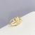 H Letter Index Finger Ring Online Influencer Fashion Personality Micro Setting Ring Female Ins Fashion Niche Design Adjustable Opening Ring