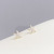 Korean Exquisite 925 Silver Needle Starfish Zircon Female Stud Earrings Niche Design All-Matching Graceful One Card Three Pairs Earrings