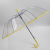 New Ins Automatic Poe Transparent and Creative Small Fresh Edge Umbrella Straight Umbrella Plastic Umbrella Custom Logo Umbrella