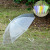 Creative PVC Transparent Umbrella Custom Logo Disposable Ring Umbrella Wholesale 8-Bone Color Straight Handle Long Umbrella