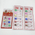 Ruiyi Color Electrophoresis 2#4# Surface Closed Toe Card 6 Pieces/Card Children's Plastic Color Pin