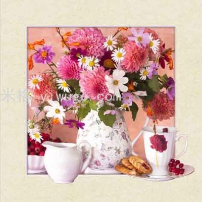 5D Painting Hot Sale 40 * 40cm Three-Dimensional Picture Home Decoration Restaurant Flower